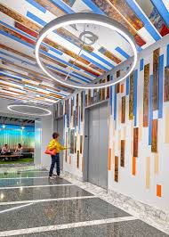 A Look Inside Adobe S Modern San Jose Headquarters In 2020 Elevator Lobby Design Architecture Firm Lobby Design