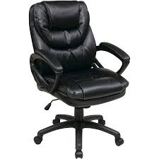 Faux Leather Executive Swivel Manager S Office Chair With Padded Arms Walmart Com Office Chair Office Star Leather Office Chair