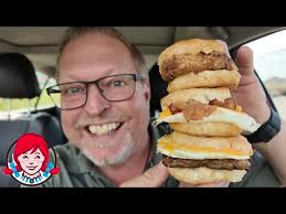 Wendys $1 Breakfast Biscuit Sandwich Deal Review !!