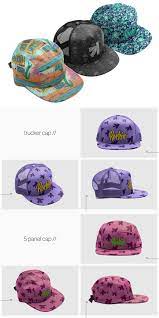 Cap Collection Mockup Cap Collection Mockup Design Templates Mockup Design