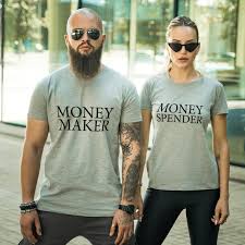 6 quick ways to make money without spending a dime. Customized Couple T Shirts Money Maker Great Gifts For Couple