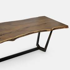 Check spelling or type a new query. Single Slab Walnut Dining Table Solid Wood Dark Base Rotsen Furniture