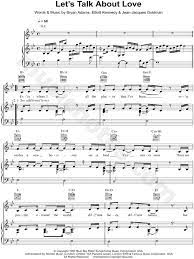 A a/g# f#m f#m/e from the laughter of a child to the tears of a grown man. Celine Dion Let S Talk About Love Sheet Music In Bb Major Transposable Download Print Sku Mn0095272