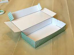 Fold each side of the paper to the center crease and unfold it. Diy Rectangle Cardstock Gift Box A Crafty Concept