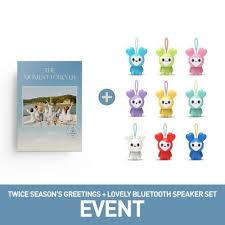 This is our new notification center. Kr Multimedia Event Photocard Combo Twice 2021 Season S Greetings The Moment Forever Twice Lovely Bluetooth Speaker Release Date Dec 18 2020 Approx Selling Price