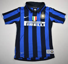 Find your vintage fc internazionale milano shirt here including genuine player issue apparel straight from the san siro. 2007 08 Inter Milan Shirt L Boys 152 158 Cm Football Soccer European Clubs Italian Clubs Inter Milan Classic Shirts Com