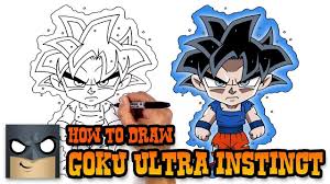 How To Draw Goku Ultra Instinct Form Art Tutorial Goku Drawing Goku Ultra Instinct Cartooning 4 Kids