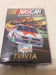New nascar films the summer rushes in with cars 3, and winds down with logan lucky, . Bicycle Nascar Trivia Playing Cards 1997 A18 For Sale Online Ebay Nascar Bicycle Sport Bicycle