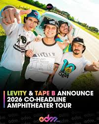 levity.music and @tapebbeats are bringing a massive co-headline  amphitheater run this summer 🔥⁠ ⁠ The “Tape B x Levity: Summer Program  Tour” hits 12 cities, with each show featuring solo sets from