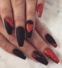 Black And Red Ombre Nails Matte 45 Stylish Red And Black Nail Designs You Ll Love Be Modish Black Nail Designs Red Ombre Nails Red Nail Designs