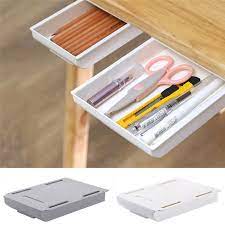 lncdis self stick pencil tray desk table storage drawer organizer box under stand walmart com organization mini kitchen wall unit sizes