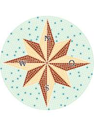 Fliesen mosaik zu günstigen preisen online kaufen. Mosaik Vorlage Kompass O 80cm 10 90