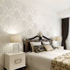 Hot Sale Home Decoration Pure White Wallpaper For Living Room Bedroom Damascus European Embossing Wallpaper Living Room Brick Living Room White Brick Wallpaper