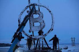 With paper money, a government decides when with bitcoin, miners use special software to solve math problems and are issued a certain. Bitcoin Btc Usd Cryptocurrency Mining In Arctic Circle As Price Rises Photos Bloomberg