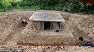 You have asked us to make a house under the ground! Two Men Dig Swimming Pool And Build Secret Underground Home In Just Two Weeks Using Primitive Tools Daily Mail Online