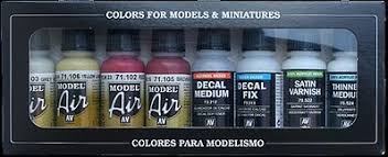 rlm iii model air paint set 8 colors