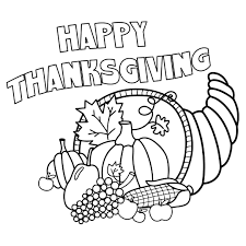 Thanksgiving happy thanksgiving hat pumpkin corn pie. 5 Best Thanksgiving Turkey Coloring Pages Printables Printablee Com