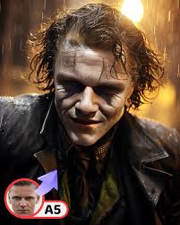 Custom Realistic Joker Portrait, Personalized Portraits, Joker Portrait  From Photo, Custom Realistic Joker Face Swap Avatar, Joker