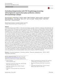 Pdf Corticobasal Degeneration With Tdp 43 Pathology Presenting With Progressive Supranuclear Palsy Syndrome A Distinct Clinicopathologic Subtype