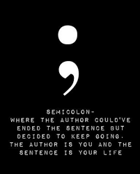 Pin By Michelle Greco On Truths Humor Go For It Quotes Semicolon Semicolon Project