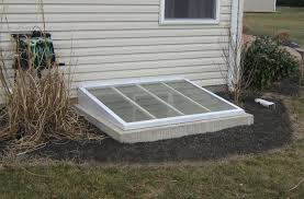 The basement door's primer finish sheds water, keeps areaway dry and free of debris. Steelway Has Made Custom Steel Cellar Doors And Pre Fabricated Steel Cellar Entrances Since 1963 Th Basement Window Well Covers Egress Window Cover Window Well