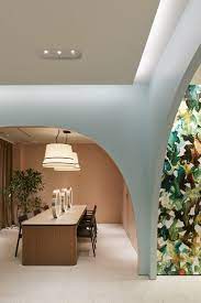 Torafu Architects Uses Color And Arches To Define Spaces In This Japanese Beauty Brand Store Commercial Interior Design Interior Design Awards Design