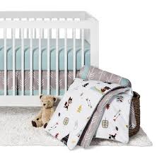 Product title11pc crib bedding set for the woodland animals collection by sweet jojo designs. Sweet Jojo Designs Outdoor Adventure 11pc Crib Bedding Set Gray Target