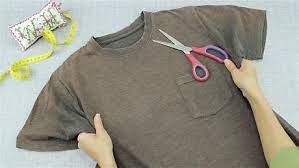 Sew the neckline ribbing into a v (as seen below in the photo on the right), and then. 3 Easy Ways To Cut A Shirt Into A Crop Top Wikihow