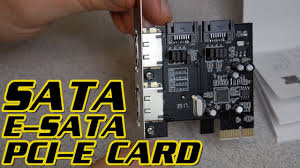 Raid 0+1) lets you leverage both by creating a mirrored copy of your striped disk set. How To Add An E Sata Sata Card To Your Computer Youtube