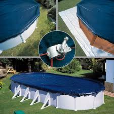 Une bâche opaque est fabriquée en toile pvc avec un traitement anti uv et un système d évacuation. Bache D Hivernage Pour Piscine Acier Gre Baches Acier Gre Ronde De 3 30m Pour Piscine De 2 50m