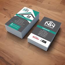 Properly represent the creative as well as the practical nature of your construction business with the best template. Upmarket Modern Residential Construction Business Card Design For A Company By Maxo Biz Design 19889440