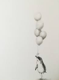 Adonna Khare Penguin With Balloons Artsy Art Art Drawings The Drawing Center