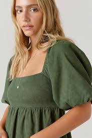 Francesca's Cassie Bow Back Corduroy Mini Dress at MarketFair Shoppes in  Princeton, NJ