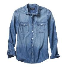 Banana Republic Men Factory Denim Shirt 455 Ars Liked On Polyvore Featuring Men S Fashion Men S Cloth Slim Fit Mens Shirts Mens Slim Shirt Denim Shirt Men