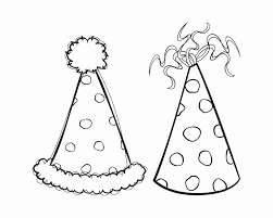 Party Hat Coloring Page Unique Birthday Party Hat Coloring Pages At Getcolorings In 2020 Birthday Party Hats Party Hats Coloring Pages