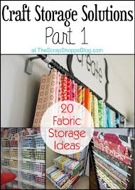 I converted a wardrobe into a fold down work station with plenty of storage.. 20 Fabric Storage Ideas The Scrap Shoppe