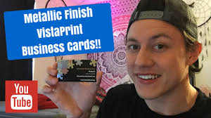 Cards, postcards, invitations & more. Metallic Finish Vistaprint Business Cards Unboxing Youtube