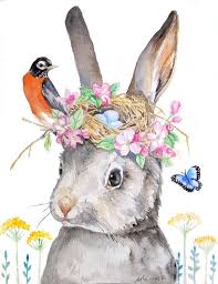Pin By Pdkw On Bunny Rabbit Art Colette S Cottage Bunny Art Rabbit Art Illustration Art