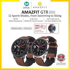 We were determined to create a strong link between the timeless classic watch design and the powerful technology we have. Amazfit Gtr 47mm 42mm Original Amazfit Msia English Version Shopee Malaysia