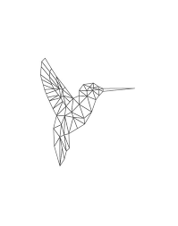Geometric Bird Bird Art Bird Origami Black And White Artwork Bird Print Animal Wall Art Home Decor Gray Wall Art Geometric Bird Bird Art Print Geometric Art