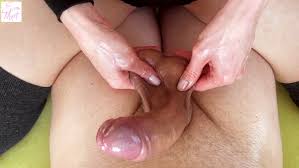 POV Closeup Oily Handjob with Balls Stretching Pulling Squeezing and  Slapping 4k