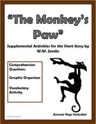The Monkey S Paw Worksheets 3 Vocabulary Activities The Monkey S Paw Reading Instruction