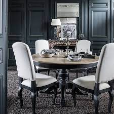 table ronde extensible en pin 6 a 10 personnes manoir salle a manger baroque mobilier de salon design interieur salon