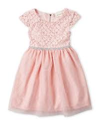 Btween Toddler Girls Lace Cap Sleeve Dress Baju Anak Renda Anak