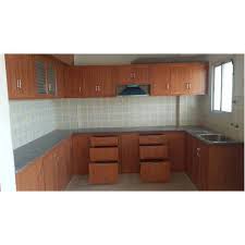 Brown Wooden Residential Pvc Kitchen Cabinet Rs 650 Square Feet Arunam Interiors Id 20059954897