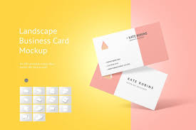 Landscape Business Card Mockup Business Card Mock Up Flyer Mockup Landscaping Business Cards