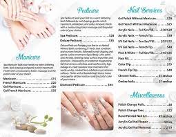 Brochure 81 Back Brochure Woc Print Nails Salon Nail Salon And Spa Nail Spa Daisy Nails