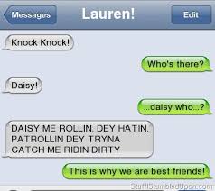 Be sure to tell the joke subtly, so it doesn't come across as a threat. 60 Still Funny Knock Knock Jokes To Have Fun With