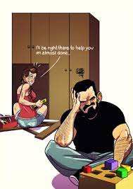 Marriage is a serious life commitment with plenty of ups and downs. Artist Shares His Everyday Life With Wife Using Comic Illustrations