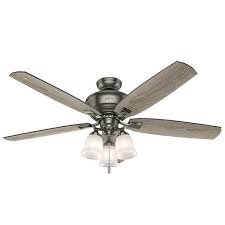 Hunter Reg Millican 58 Antique Pewter Ceiling Fan With Light Ceiling Fan With Light Ceiling Fan Fan Light